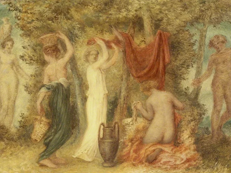 1799-Edward Calvert - Offerte votive, scena classica